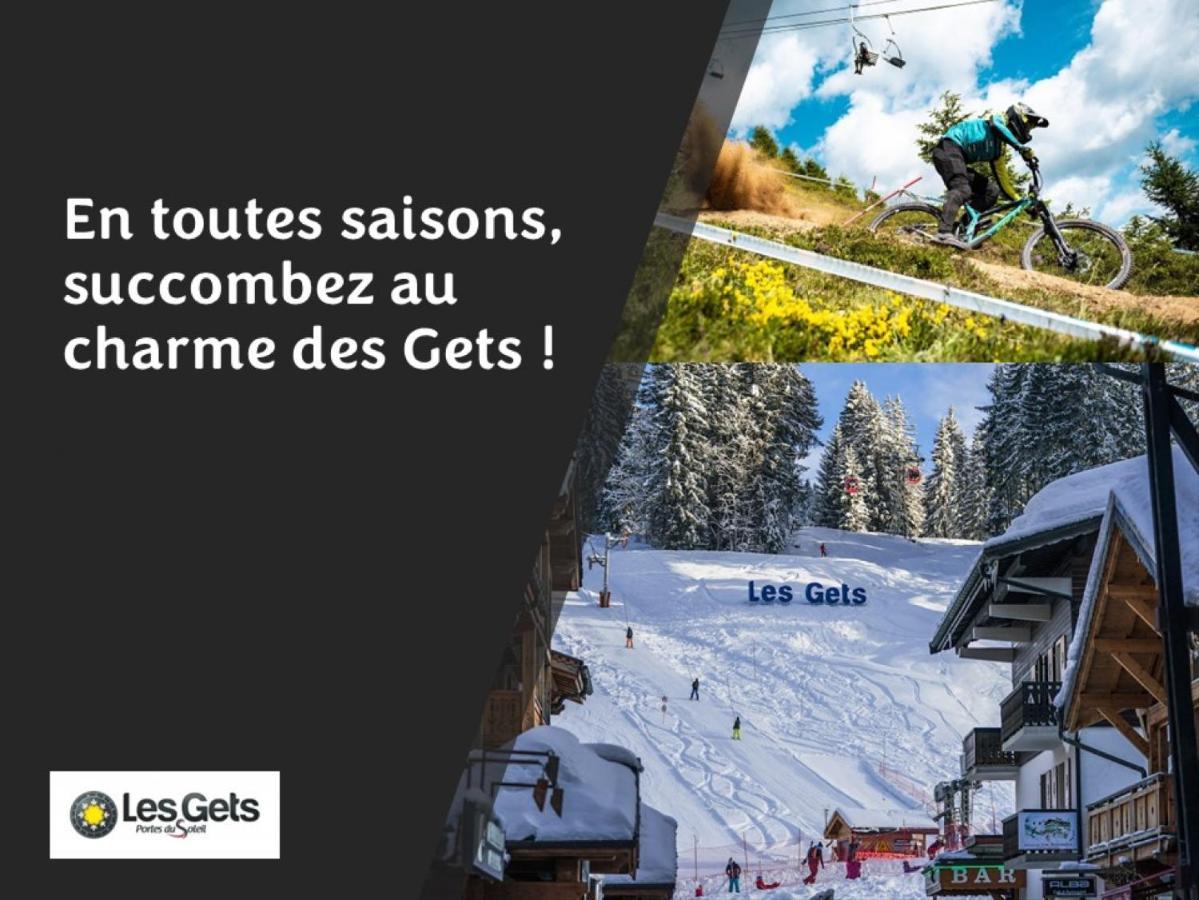 Le Montana - Studio Rue Du Centre - Cosy Et Montagnard - Navette Les Gets Exterior foto